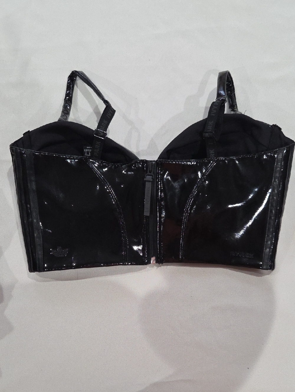 IVY PARK Black Patent Bustier Bra - Picture 4 of 12
